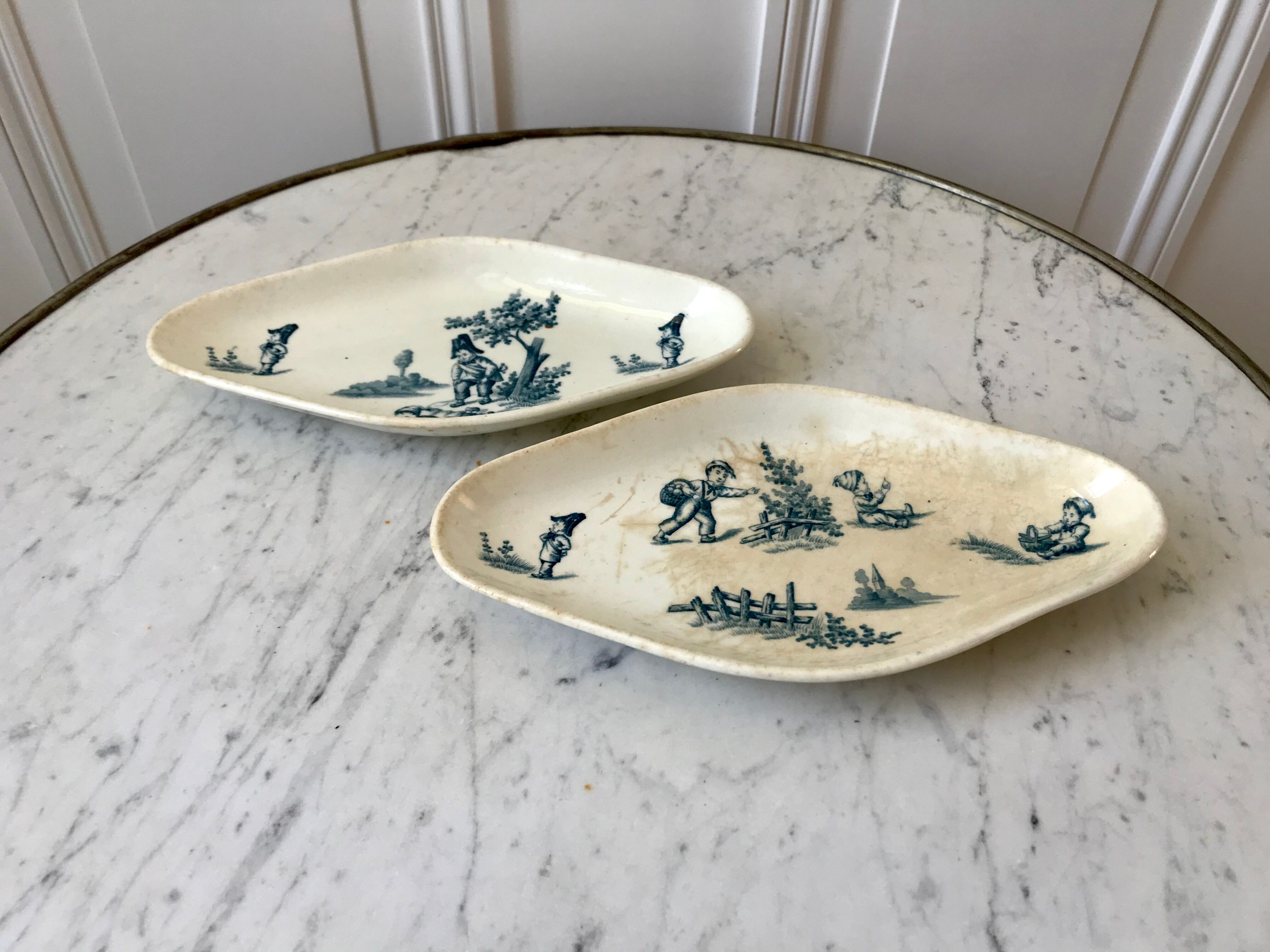 Duo of raviers Terre de Fer model "Garde champêtre" late nineteenth