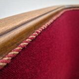 1950s, Danish armchair, original condition, furniture velour, beech wood.