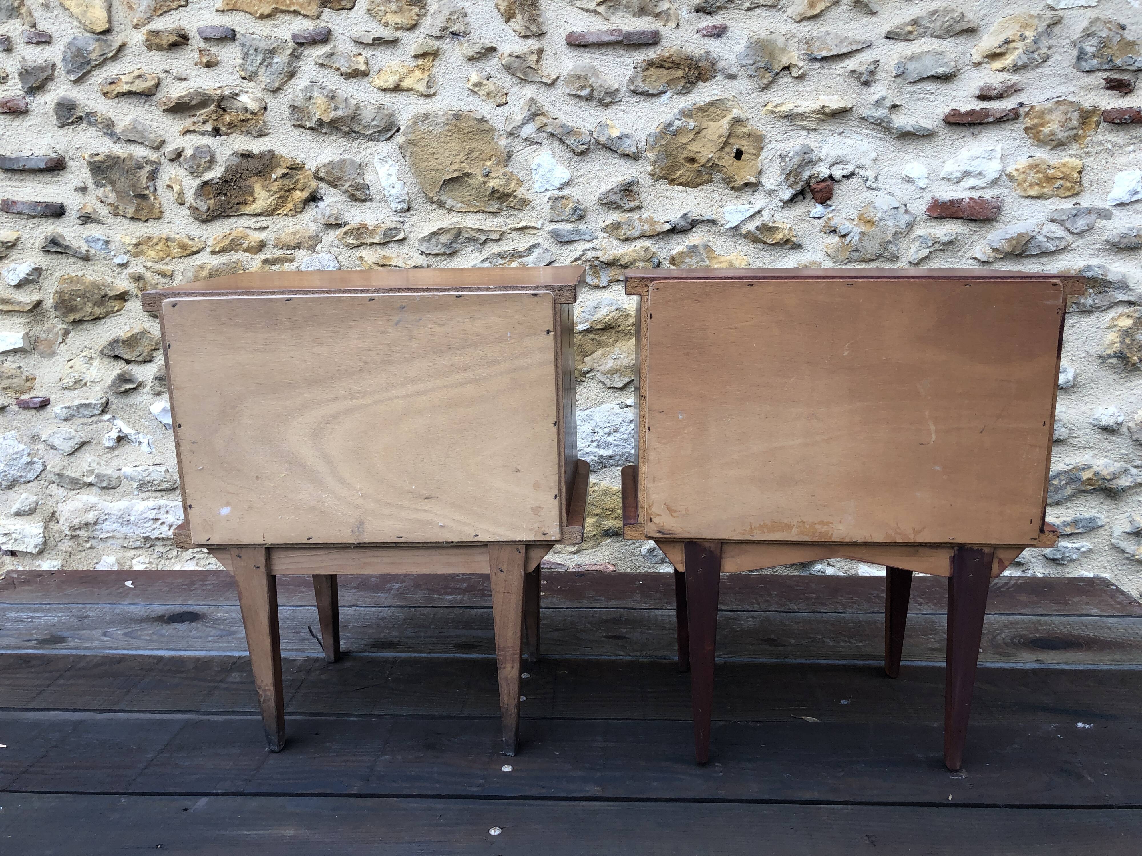 Pair of vintage bedsides 60
