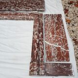 Fireplace in red marble from Languedoc