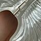 Silver-plated shell butter dish