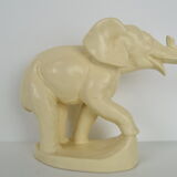 Art deco Ceramic Sculpture Elephant,Czechoslovakia,1930