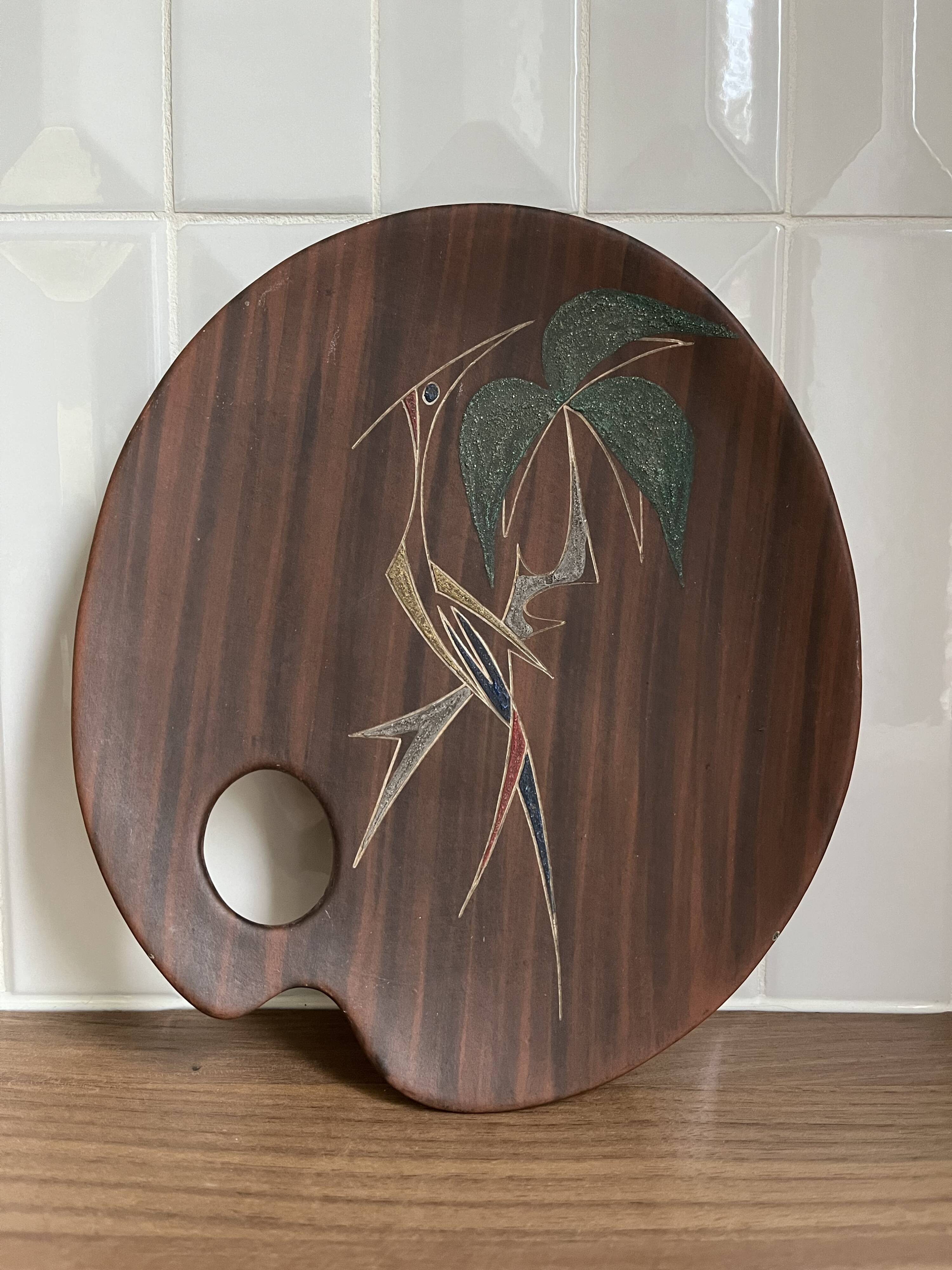 Paint palette-shaped bowl from the L'Ancora brand