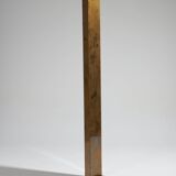 Glass and brass column floor lamp, 1970s