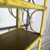 Rotin-bamboo shelf, vintage