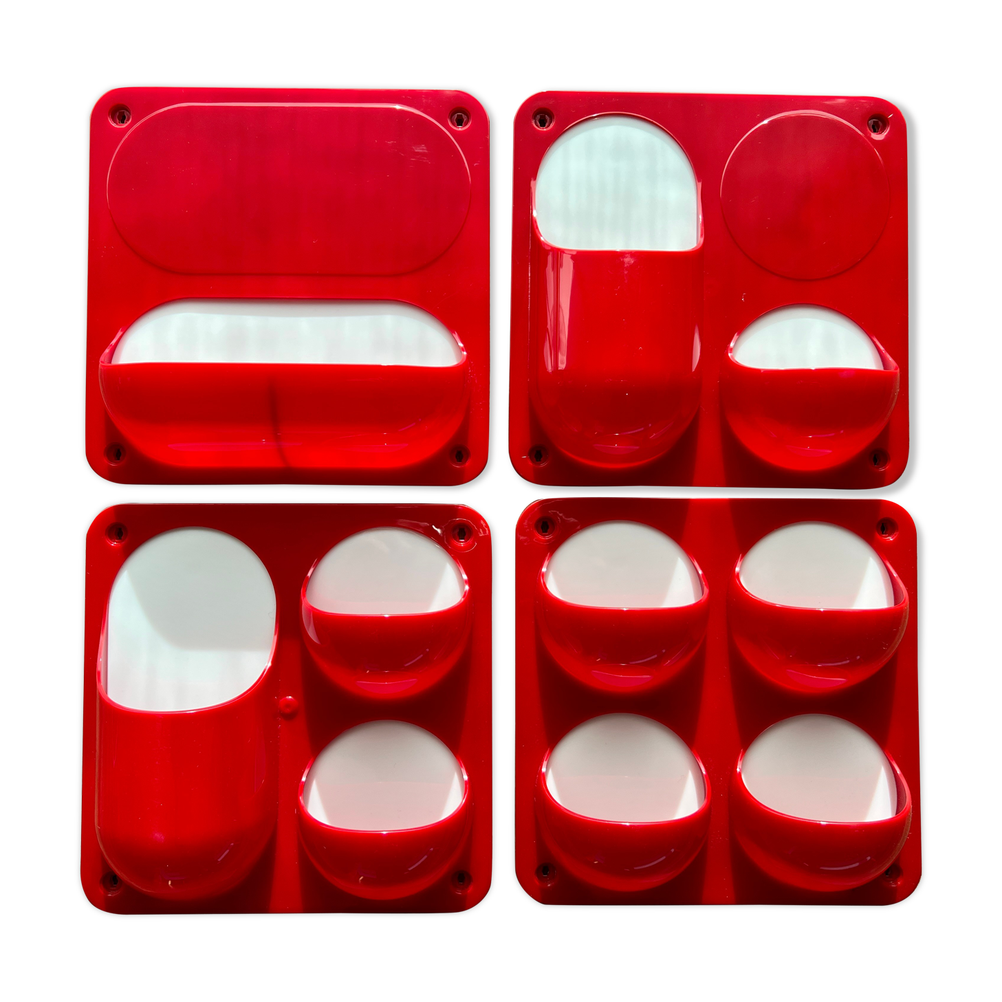 Wall modular space age organizer, 1990s