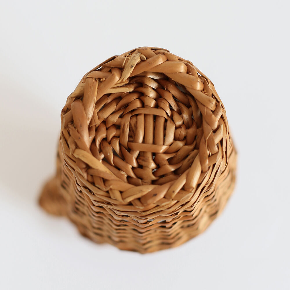 Bottle dressed in wicker