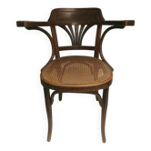 Kohn - old brasserie bar chair, american office chair sitting tanned