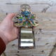 Old mirror in Talosel student Line Vautrin signed Lemanceau