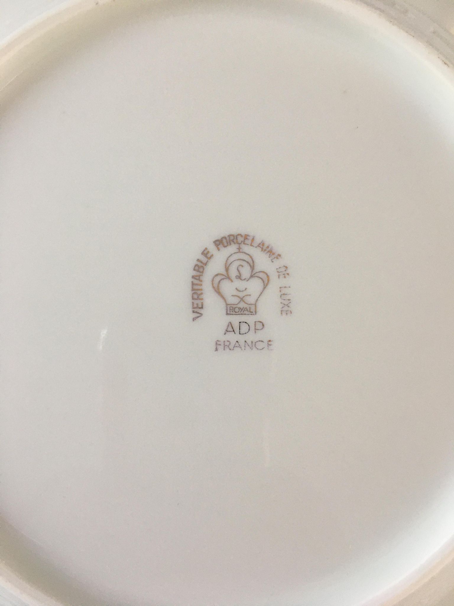 Service à dessert en porcelaine royale de luxe 1960