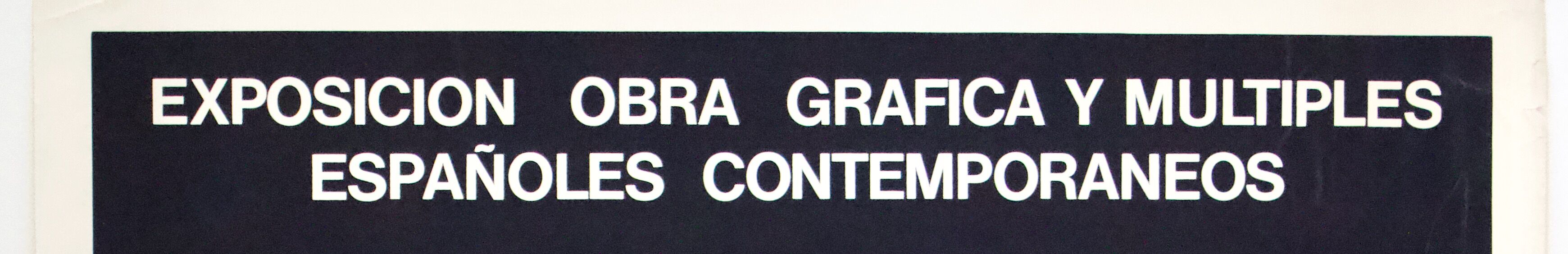 Poster of the Exhibition of Multiple and Contemporary Graphic Arts of Santa-Cruz de Tenerife in 1972