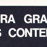 Poster of the Exhibition of Multiple and Contemporary Graphic Arts of Santa-Cruz de Tenerife in 1972