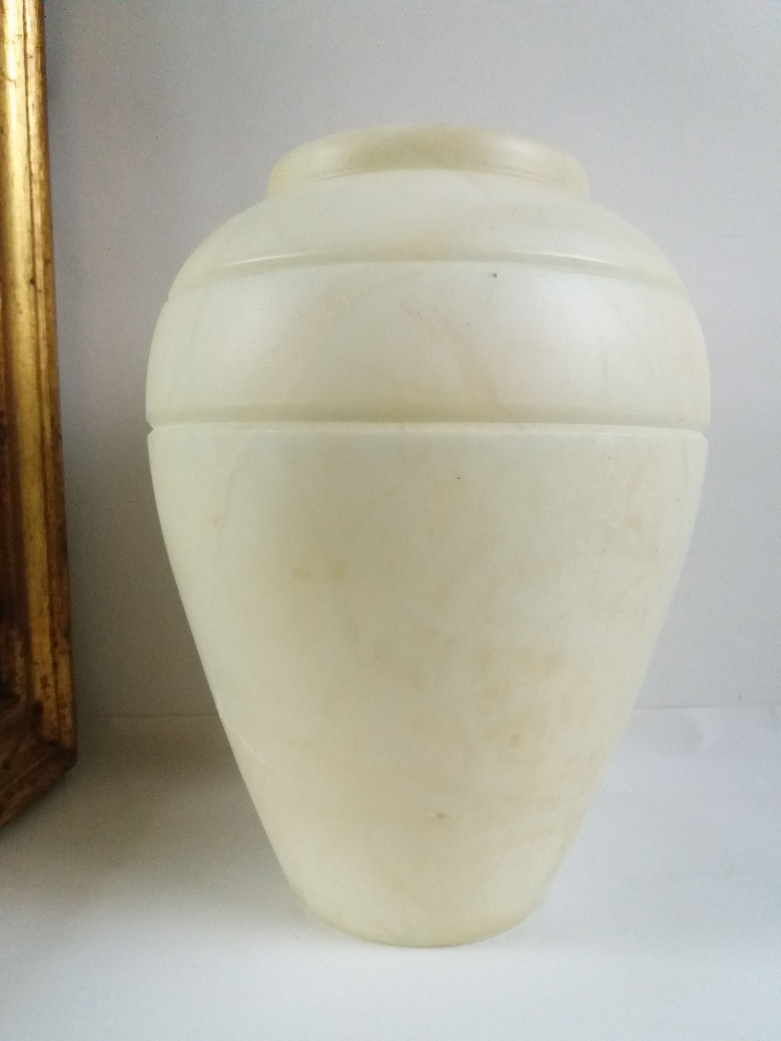 White marble vase