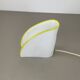 Minimalist White and Yellow Murano Glass Table Lamp by De Majo, Italy 1970s