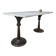 Superb cast iron and Carrara marble display table from a chocolate factory circa 1900