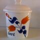 Set of old Givors ceramic spice pots