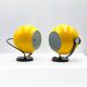 Pair of Yellow Wall Lamps by Emmedi, New Old Stock 1970s