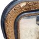Louis Philippe black and gold mirror