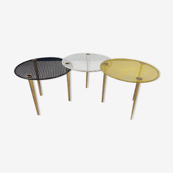 3 tables model "Partroy" by Pierre Cruege edition Formes