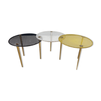 3 tables model "Partroy" by Pierre Cruege edition Formes