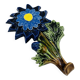 Flower hook wall hook in Belgian ceramic by André Bayer