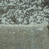 Handmade turkish unique 1980s 270 cm x 370 cm grey wool carpet