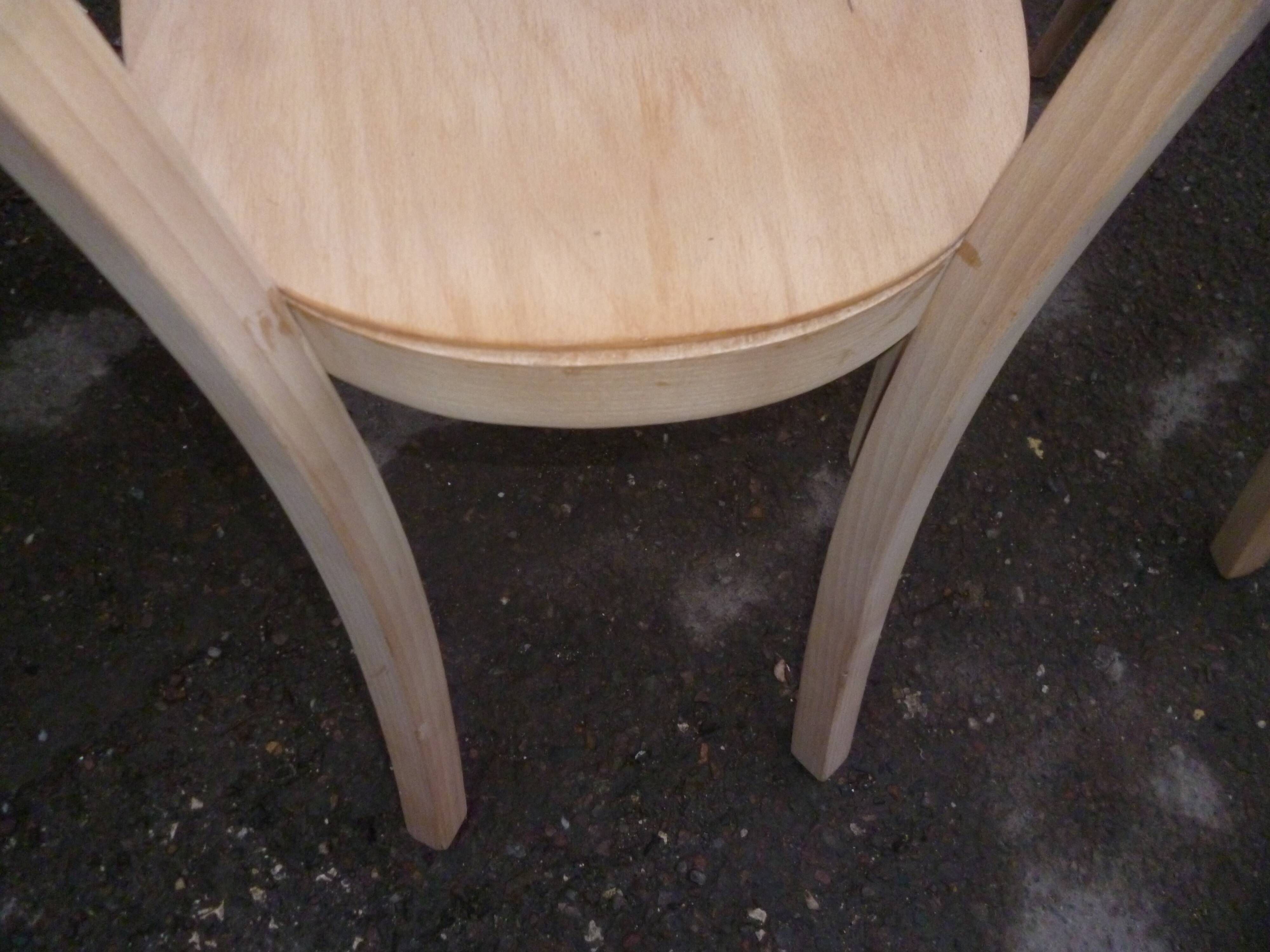 Series of 4 Baumann bistro chairs