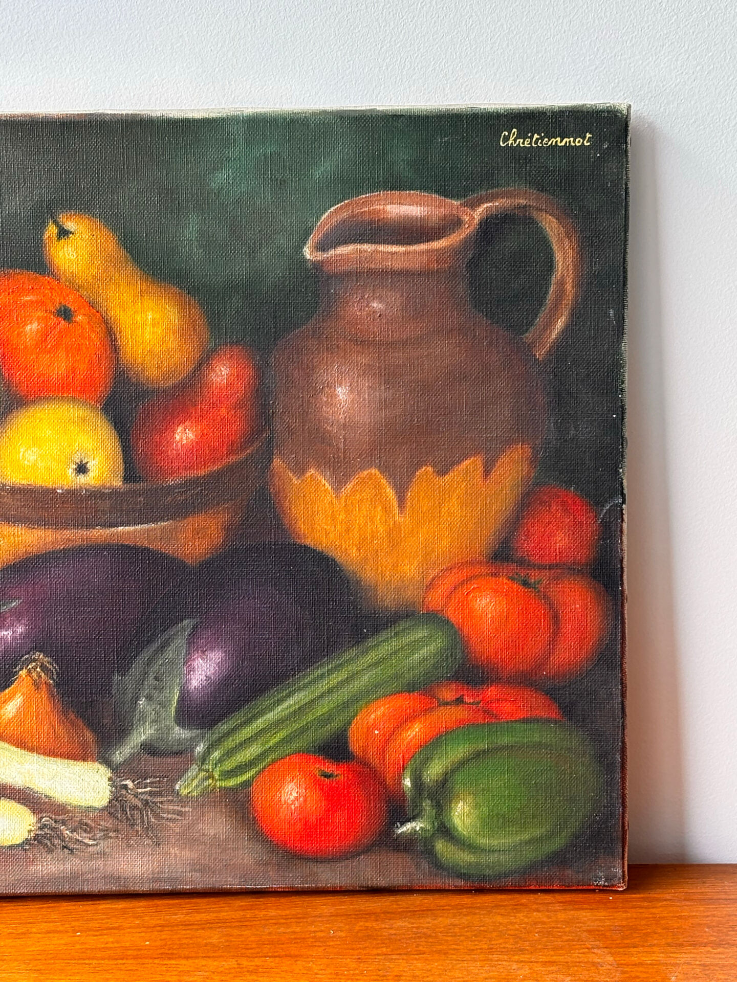 Still life "The Return from the Market" – Signed and dated 1977