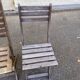 Set of 2 Folding Garden/Balcony Chairs in Wood