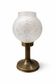 Art Deco votive candle holder in brass and frosted glass, 1920.