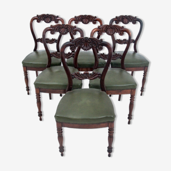 Set of six antique chairs, France, circa 1880.