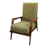 Fauteuil vintage inclinable style scandinave