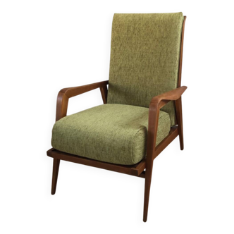 Fauteuil vintage inclinable style scandinave