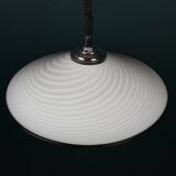Vintage swirling glass pendant lamp from Murano, Italy, 1970s.
