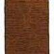 Moroccan Berber Mrirt rug in tobacco brown wool, black weave – 210 × 300.