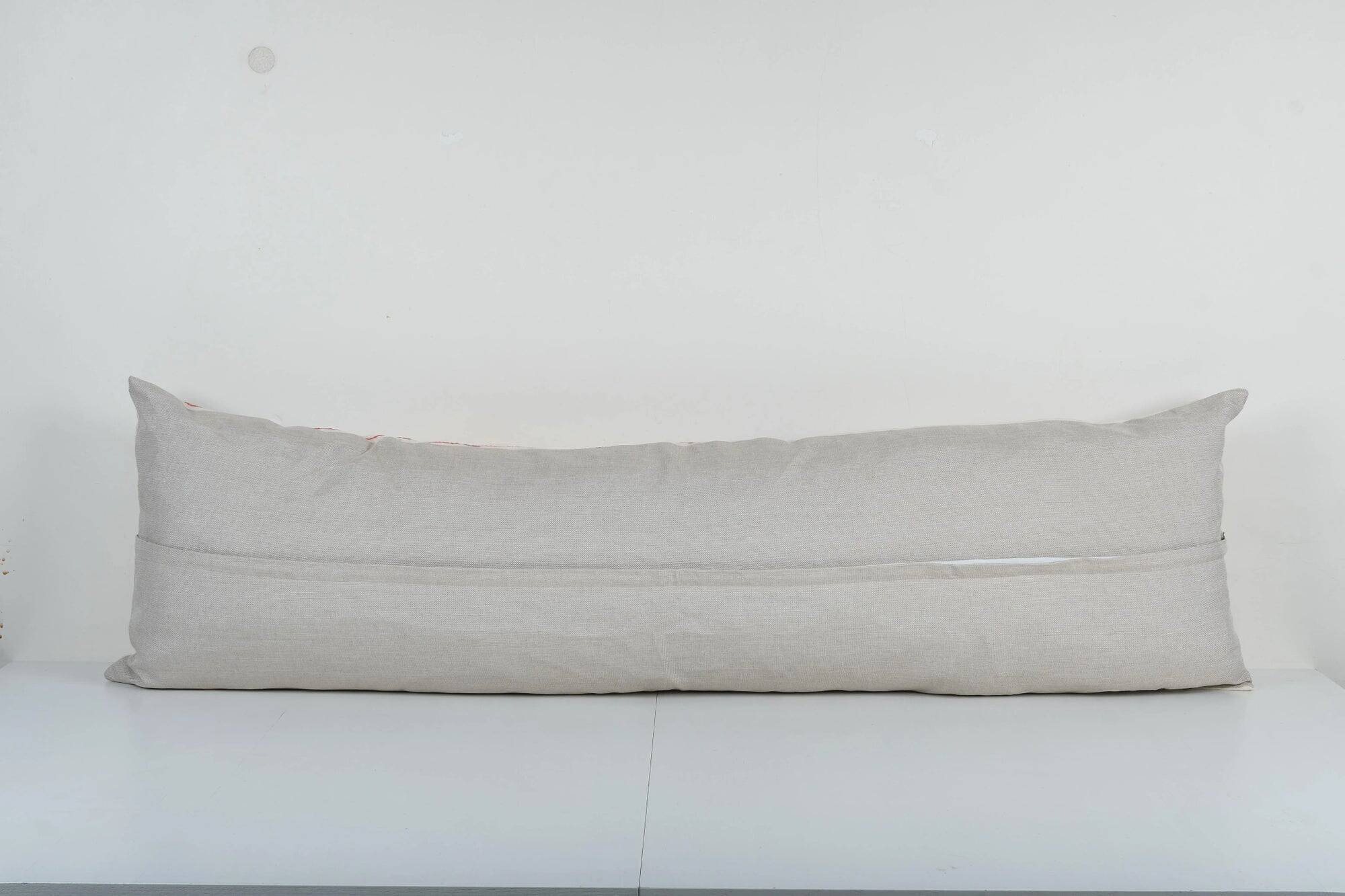 Vintage embroidered cushion cover 46x145 cm