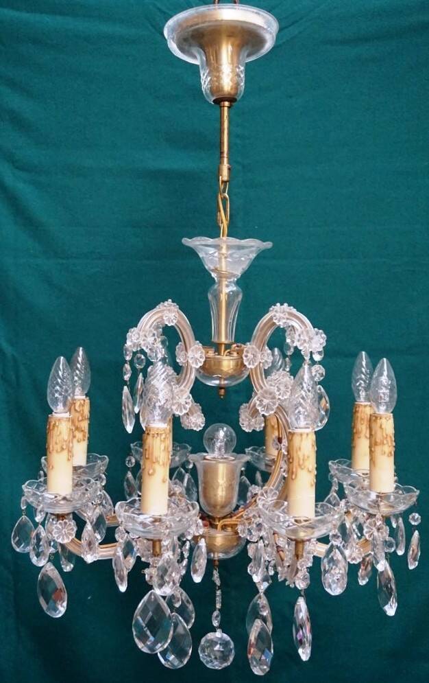 Maria Theresia chandelier - crystal, bronze.