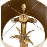 Pair of palm lamps in gilded brass – Maison Boulanger, circa 1980