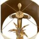 Pair of palm lamps in gilded brass – Maison Boulanger, circa 1980