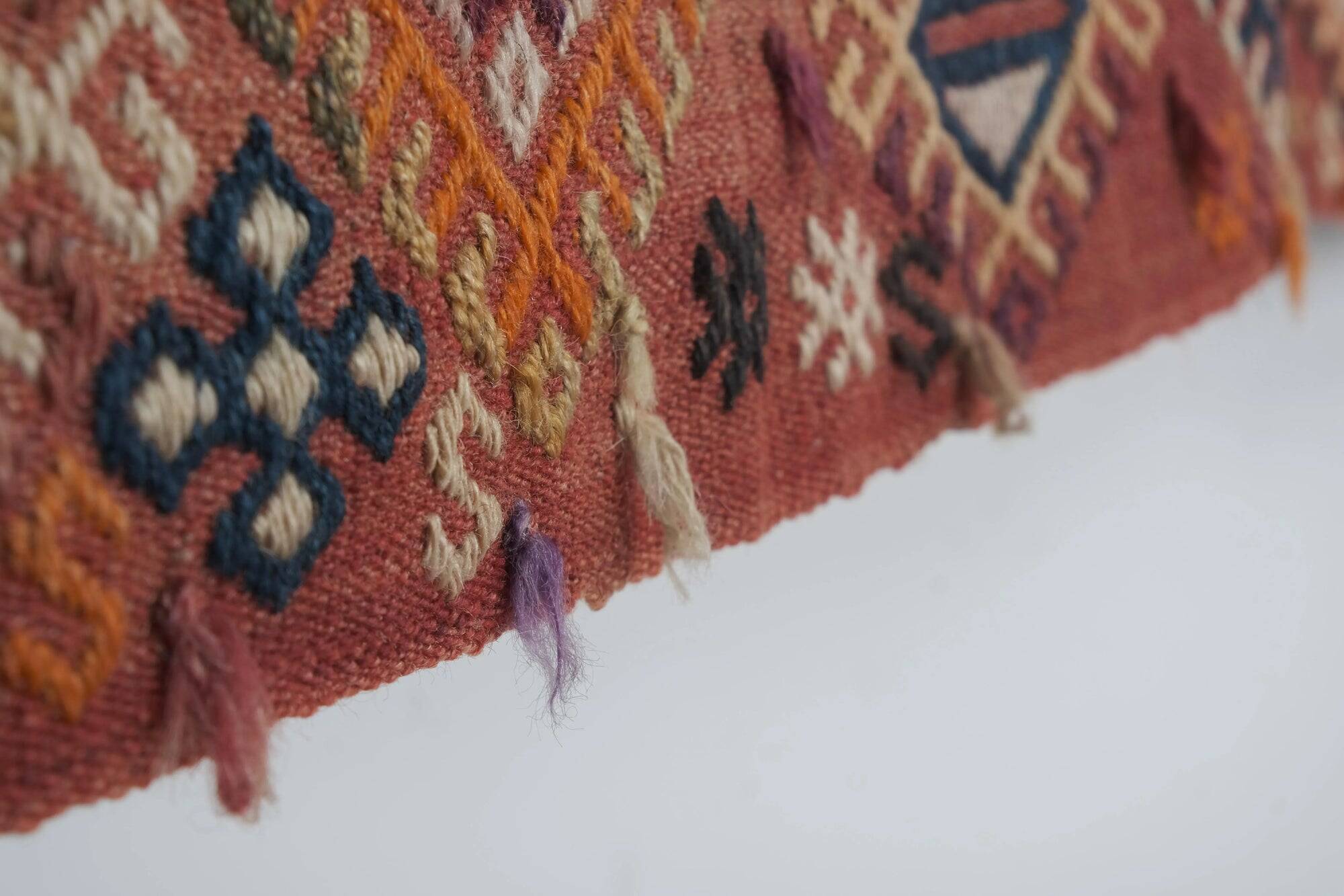 Vintage Turkish kilim handwoven 156x377 cm