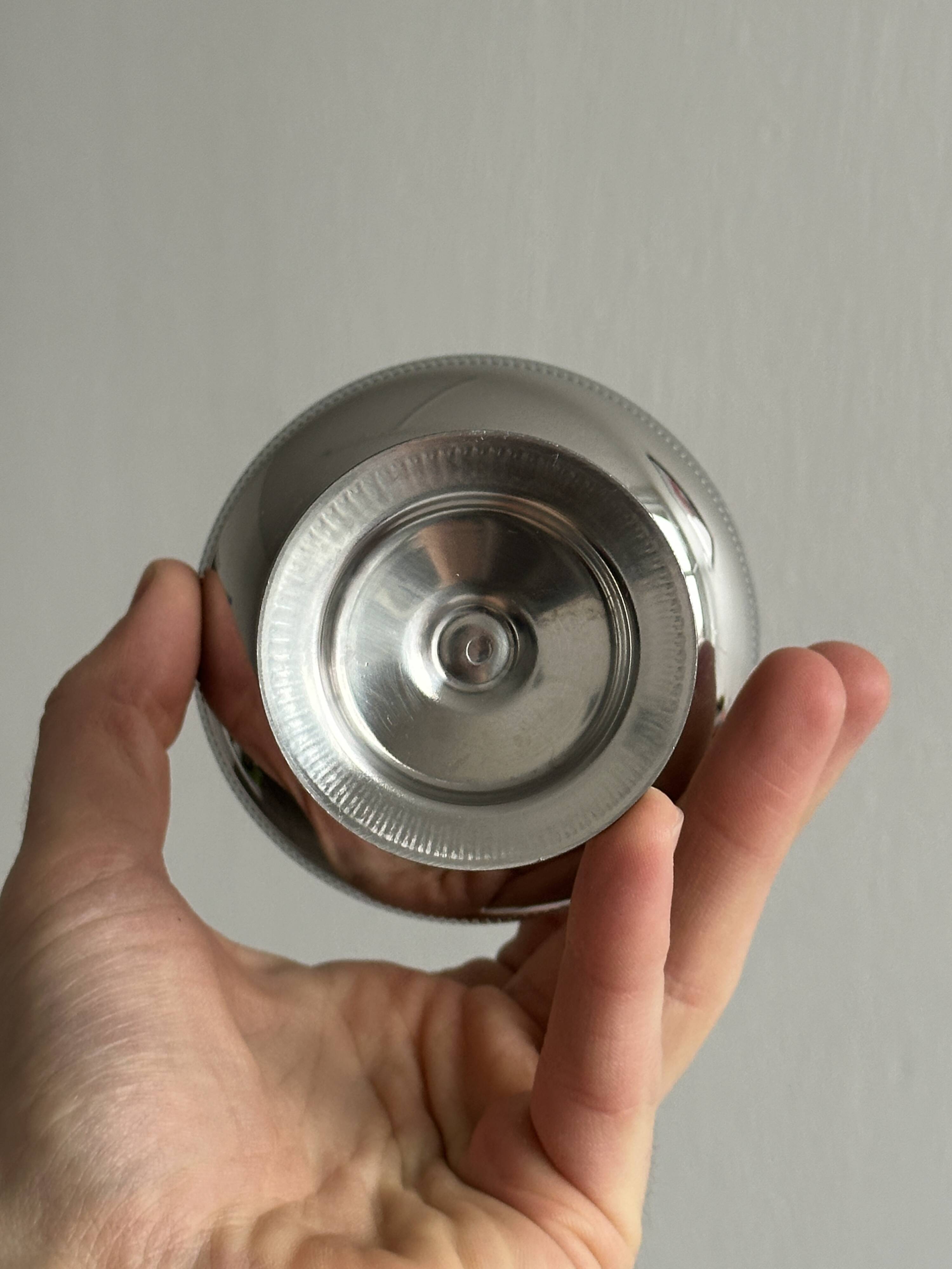 10 stainless steel footed cups, Letang Remy style