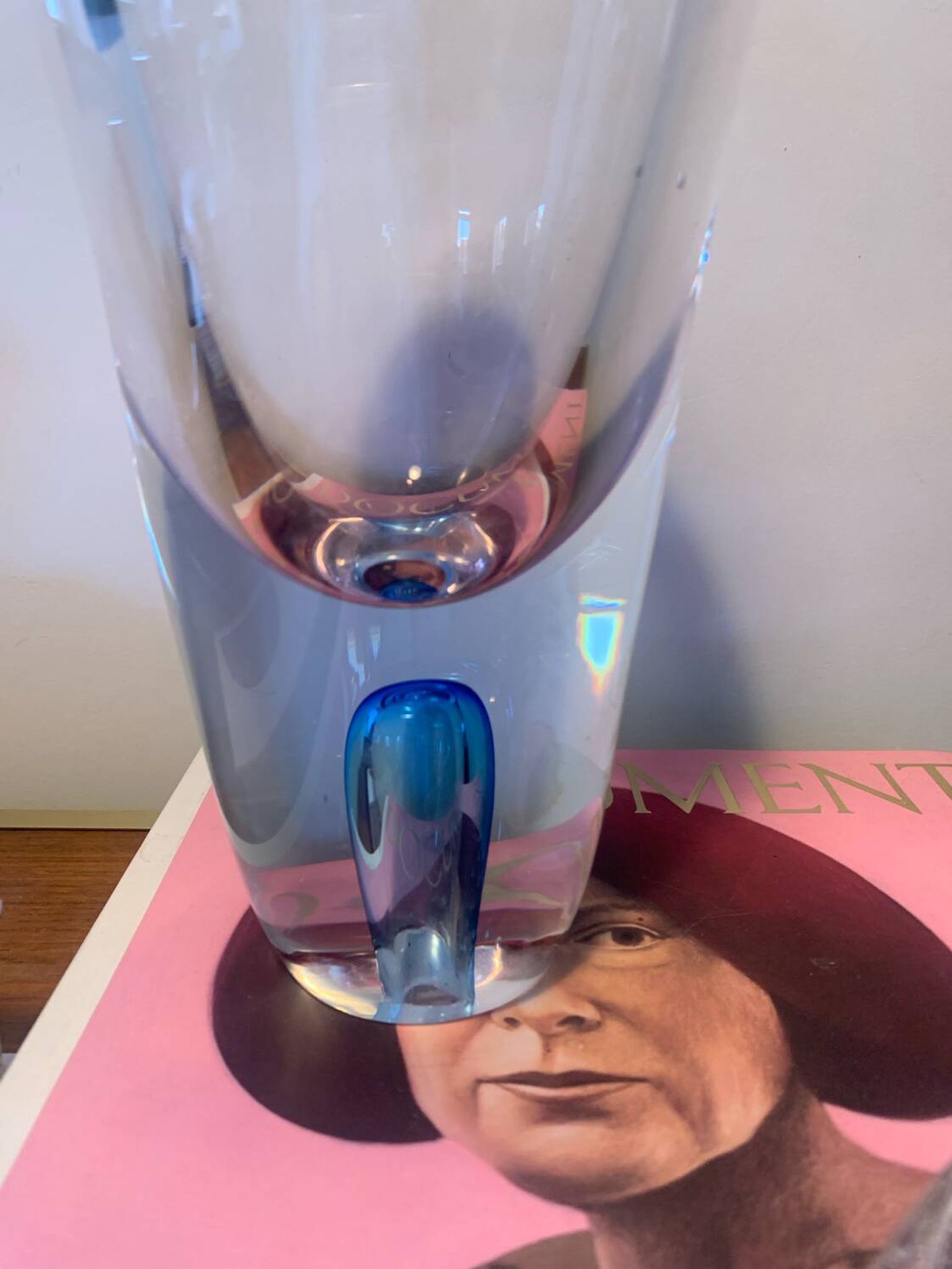 Murano submerged vase