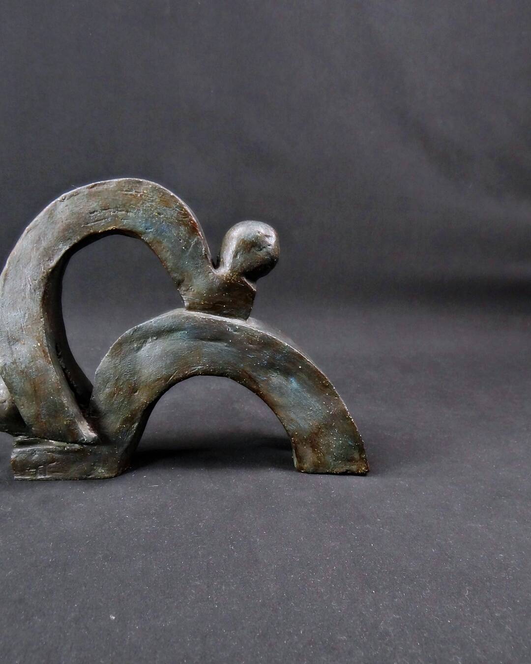 "Union of Movements" Contemporary and abstract terracotta sculpture