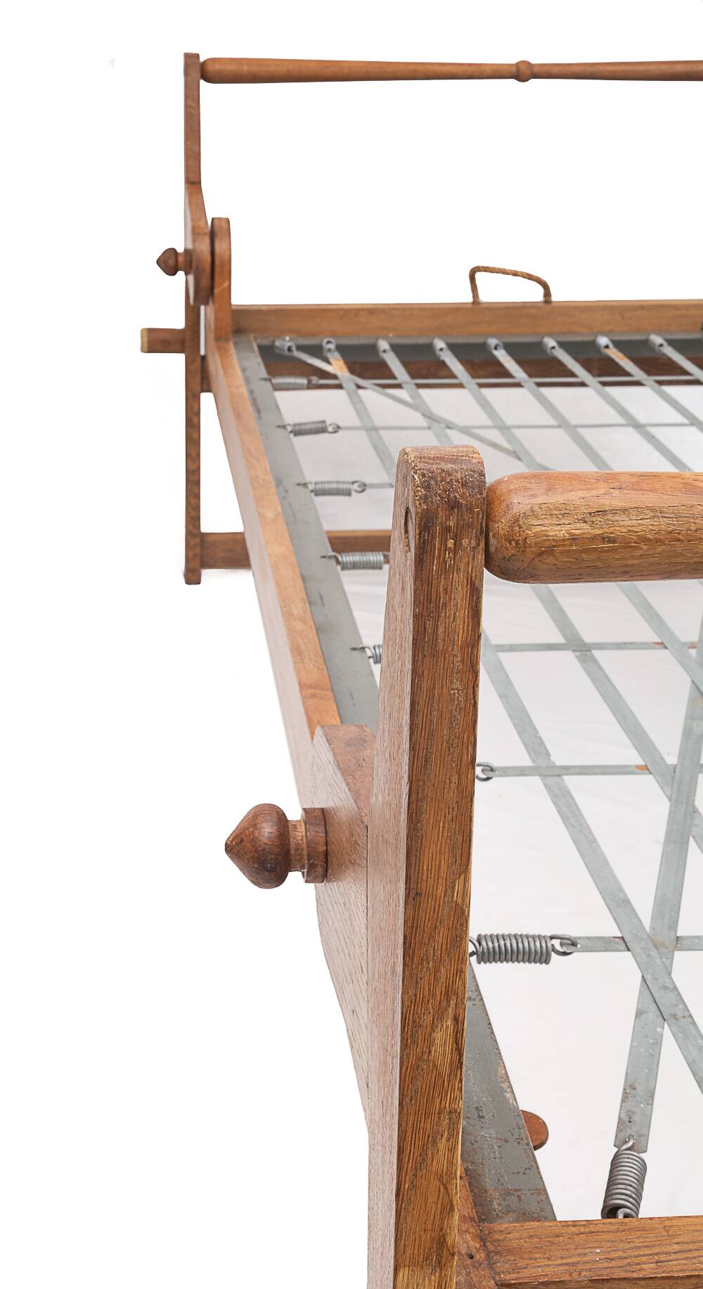 Antique folding daybed by Guillerme and Chambron