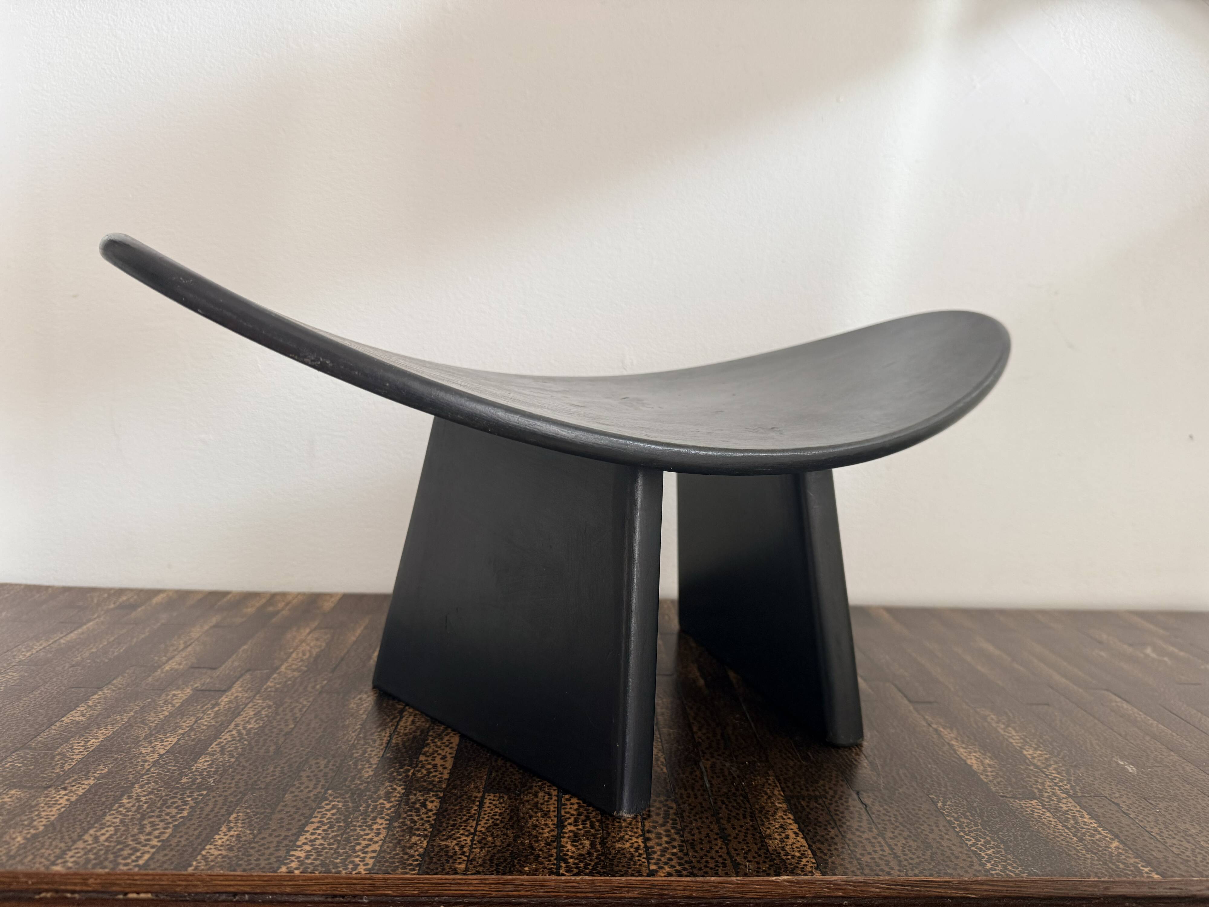 Set of 3 Shoggi meditation stools by Alain Gaubert, 1980s.