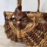 Vintage two-tone rectangle basket