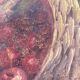 Still life painting with cherries by Leroux