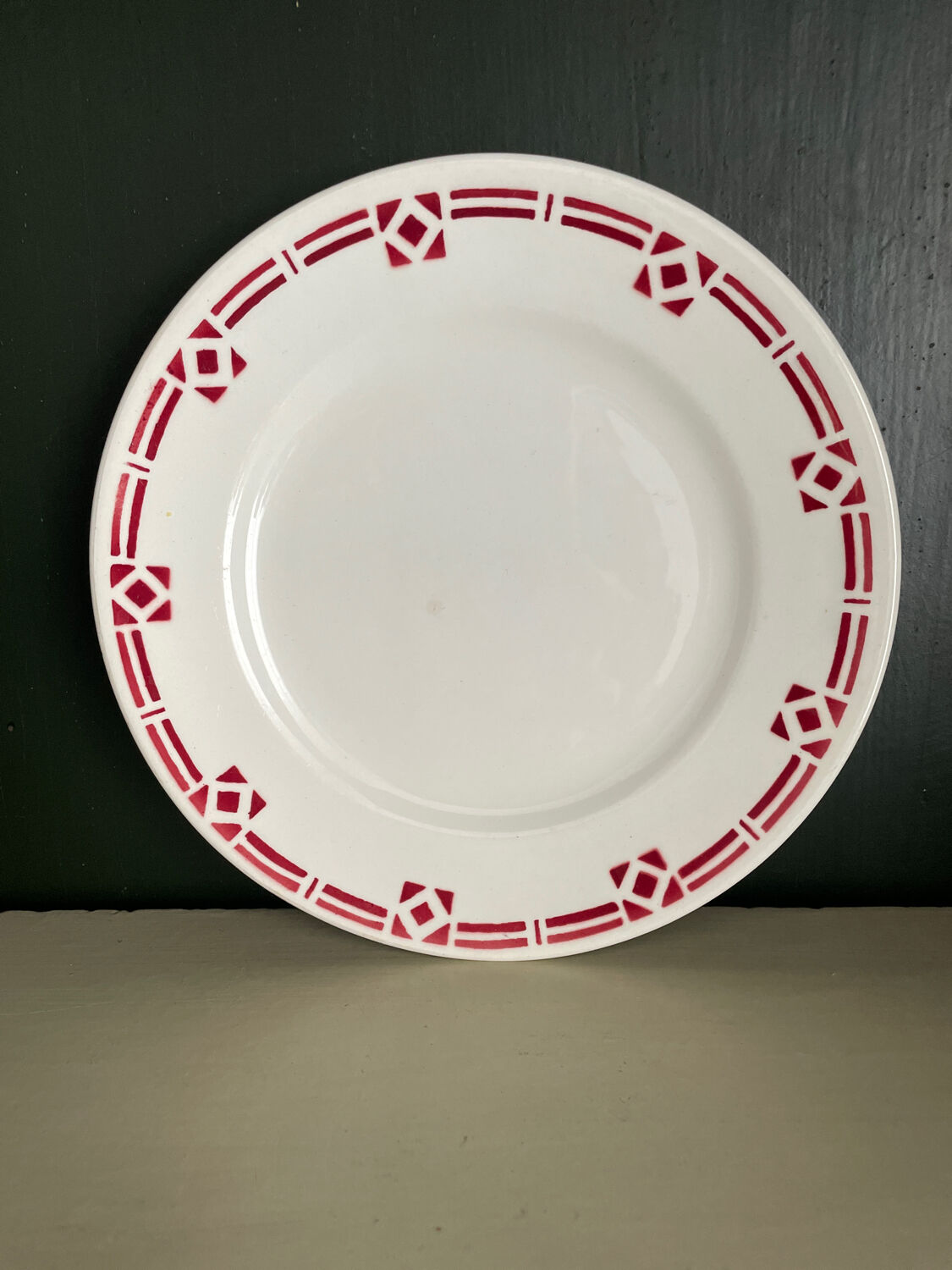 Set de 12 assiettes à dessert Saint Amand 1930