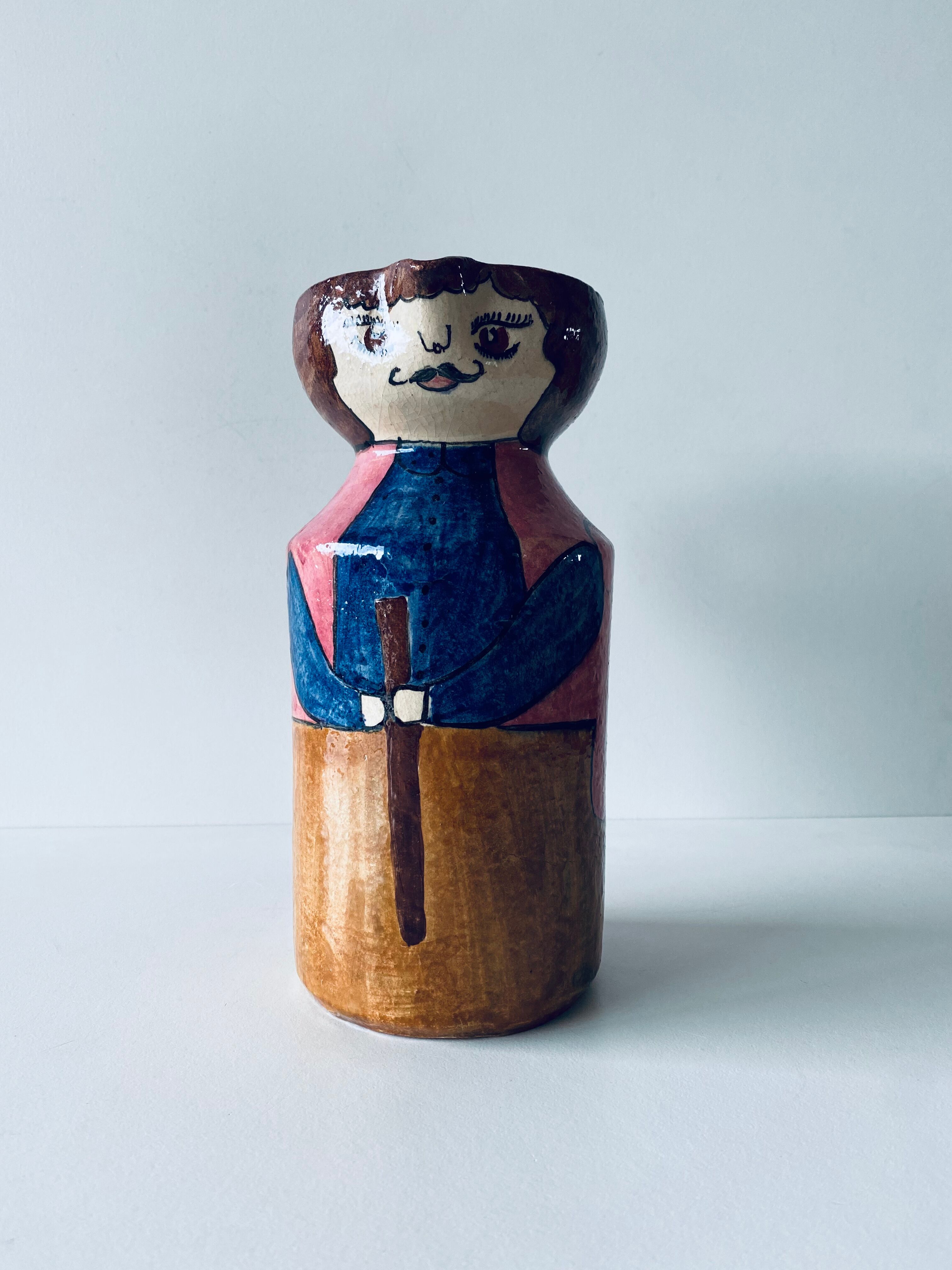 Vintage pitcher Portuguese pottery