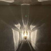 Set of 2 Glass Wall Lamps by Glashütte Limburg